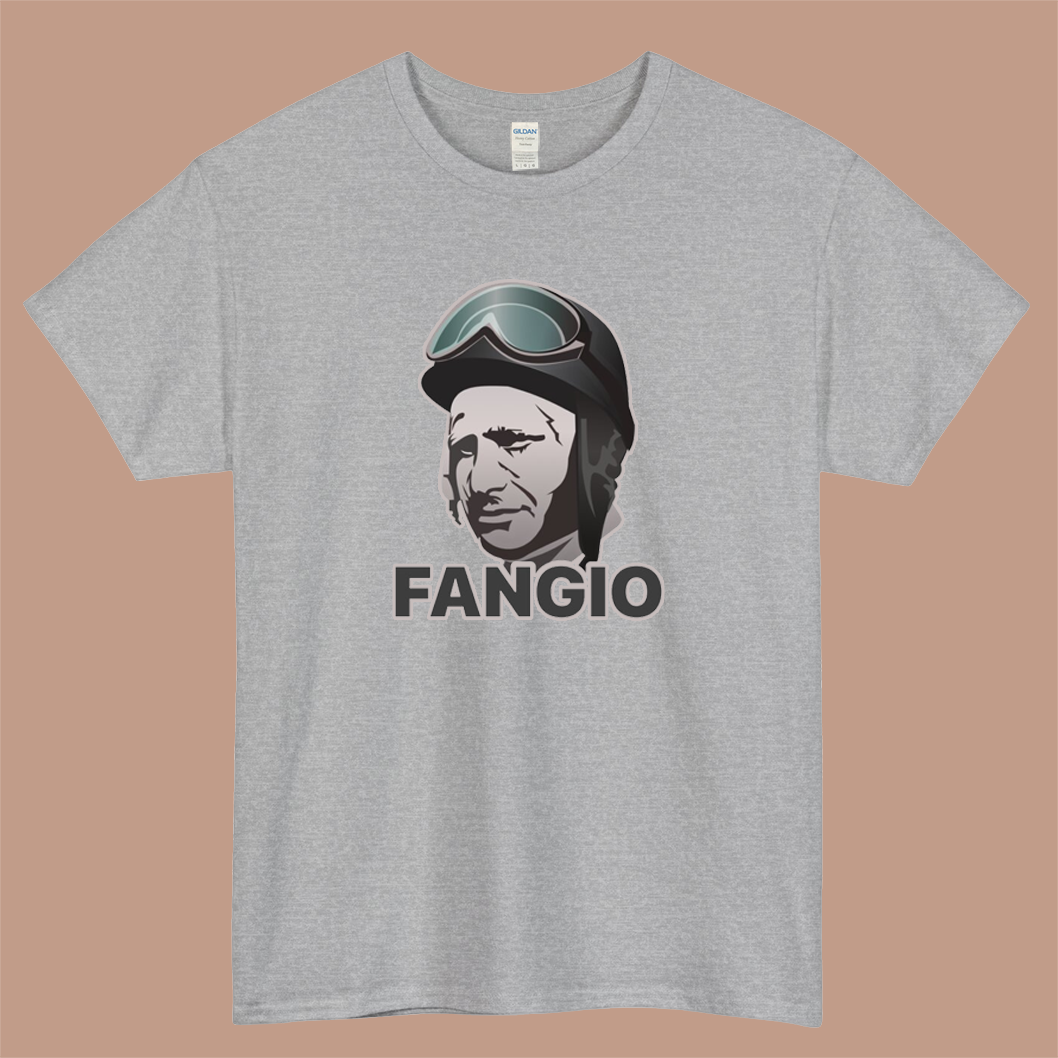 Juan Manuel Fangio Logo Mens Unisex Short Sleeve T-Shirt Size S-3XL - P