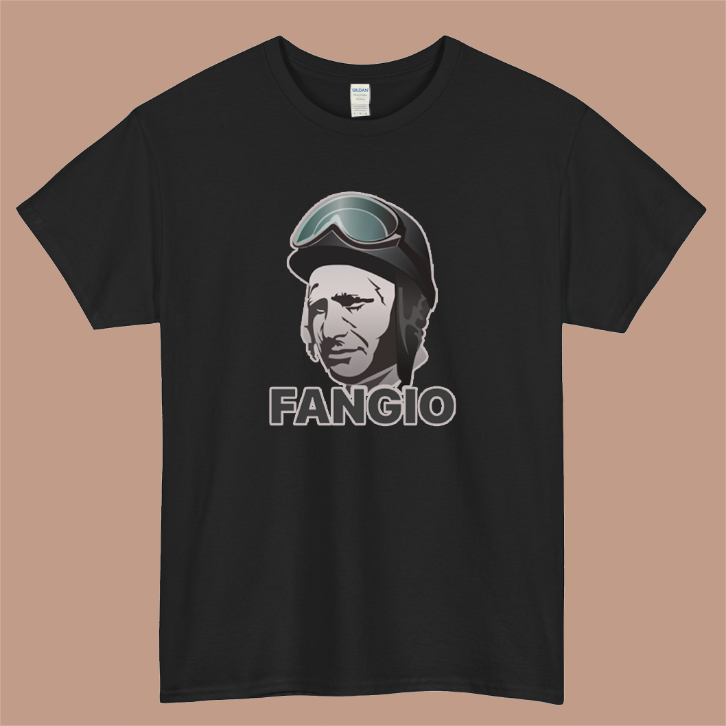Juan Manuel Fangio Logo Mens Unisex Short Sleeve T-Shirt Size S-3XL - P