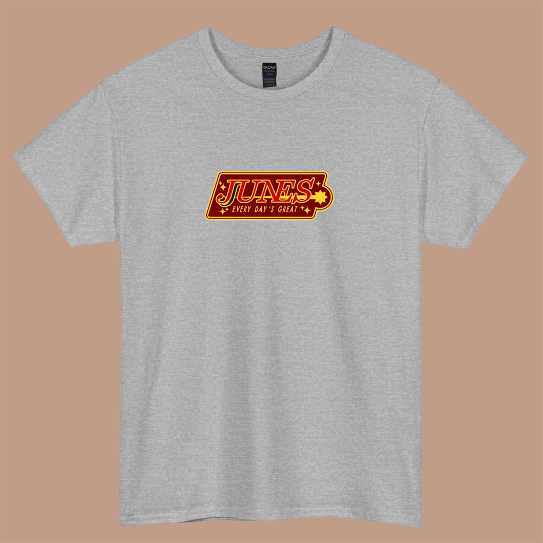 Junes Red Logo short sleeve t shirt size S-3XL -P