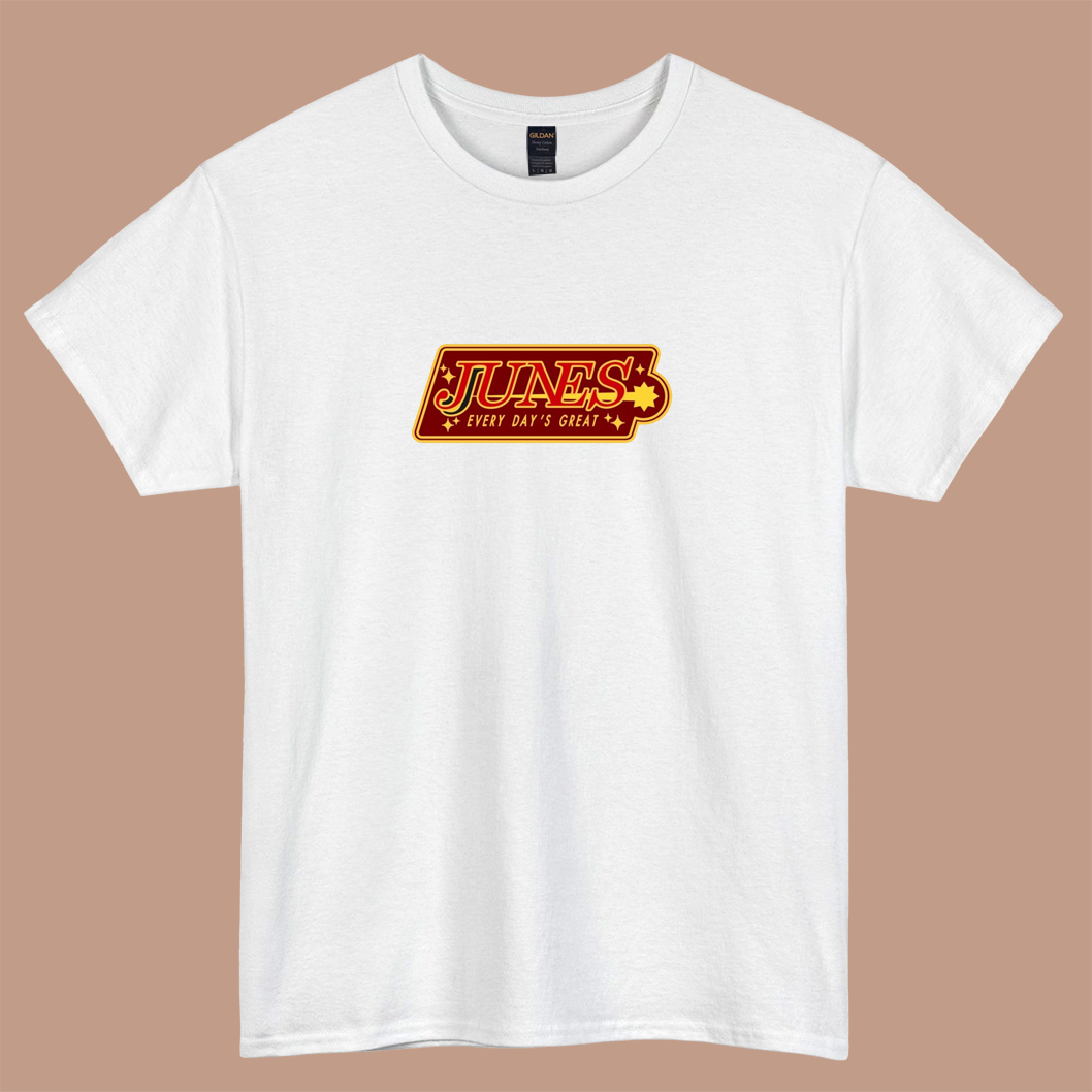 Junes Red Logo short sleeve t shirt size S-3XL -P