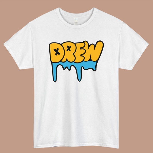Justin Bieber Drew Logo Mens Unisex Short Sleeve White T-Shirt Size S-3XL