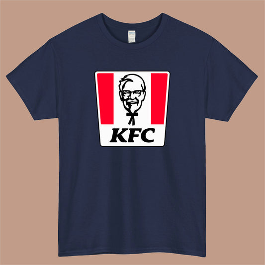 KFC Logo Mens Unisex Short Sleeve Navy T-Shirt Size S-3XL