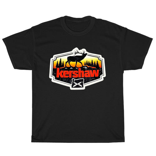 Kershaw Knives logo Mens Unisex Short Sleeve Black T-Shirt Size S-3XL