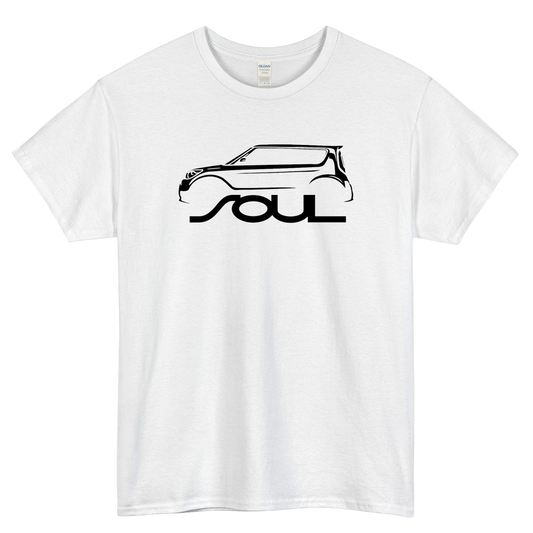 Kia Soul Outline Gen LOGO Unisex Short Sleeve T-Shirt Size S-3XL - P