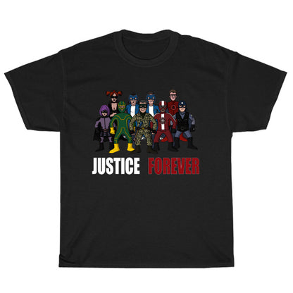 Kick-Ass Justice Forever logo Unisex Men's T Shirt Size S to 3XL