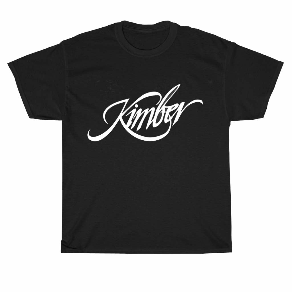 Kimber Guns Firearms White Logo Men's Unisex T Shirt Size S to 3XL