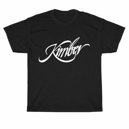 Kimber Guns Firearms White Logo Men's Unisex T Shirt Size S to 3XL