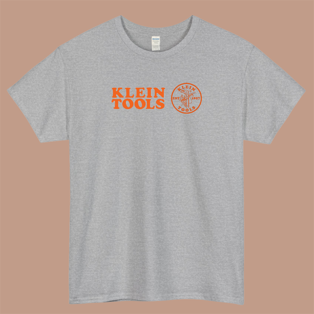 Klein Tools – Haus of Tools Logo Mens Unisex Short Sleeve T-Shirt Size S-3XL - P