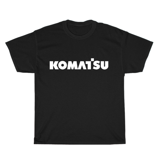 Komatsu Excavator logo Men's Unisex T Shirt Size S to 3XL