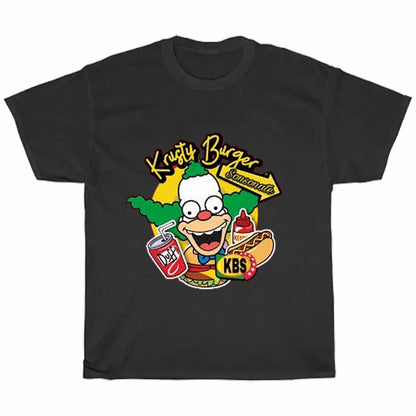 Krusty Burgers Restaurant Logo Men's Unisex T Shirt Size S to 3XL