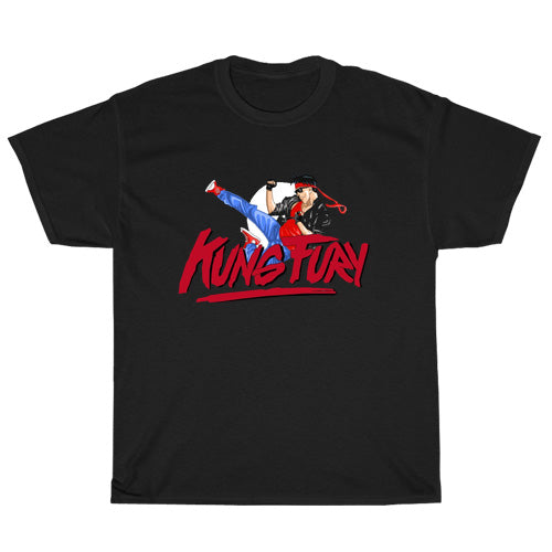 Kung Fury Martial Arts Action Active Logo Unisex Men's T Shirt Size S to 3XL