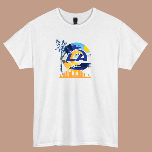 LA Rams logo short sleeve t shirt S-3XL-P