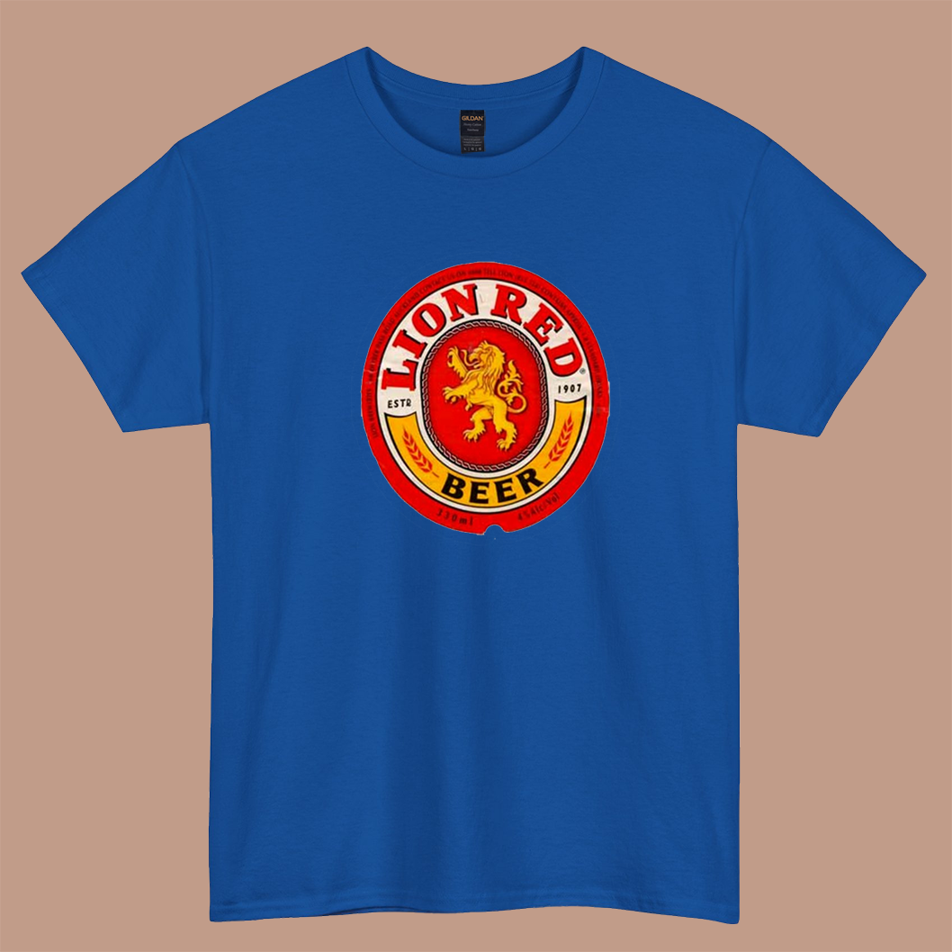 LION BEER LOGO SHORT SLEEVE T SHIRT S-3XL-P