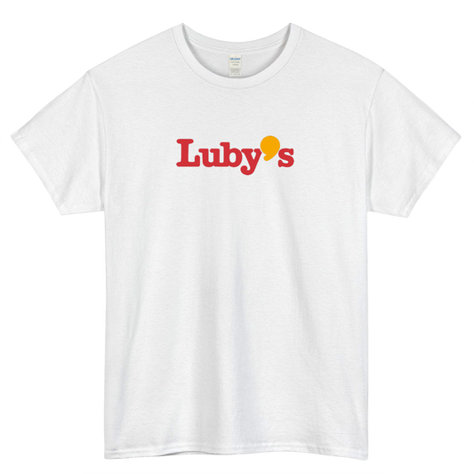 LUBY'S CAFETERIA RESTAURANT logo SHORT SLEEVE T SHIRT -P