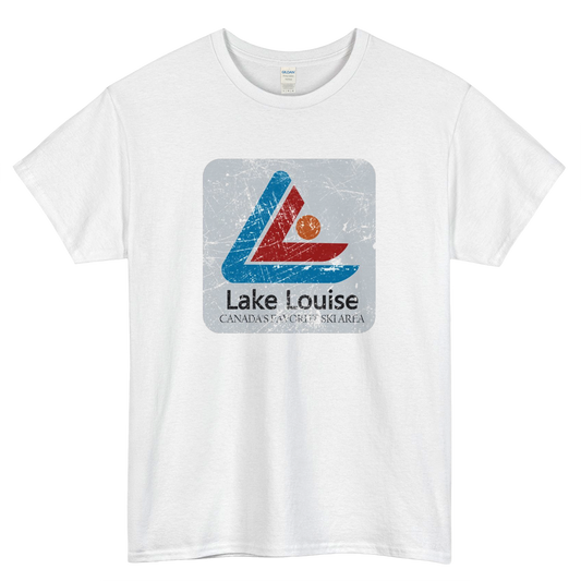 Lake Louise Vintage Ski Logo Mens Unisex Short Sleeve T-Shirt Size S-3XL - P