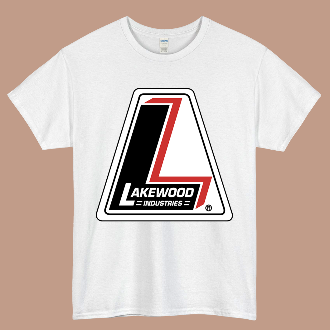 Lakewood Industries Logo Mens Unisex Short Sleeve White T-Shirt Size S-3XL