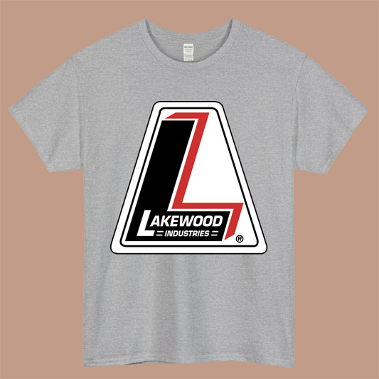 Lakewood Industries Logo Mens Unisex Short Sleeve Gray T-Shirt Size S-3XL