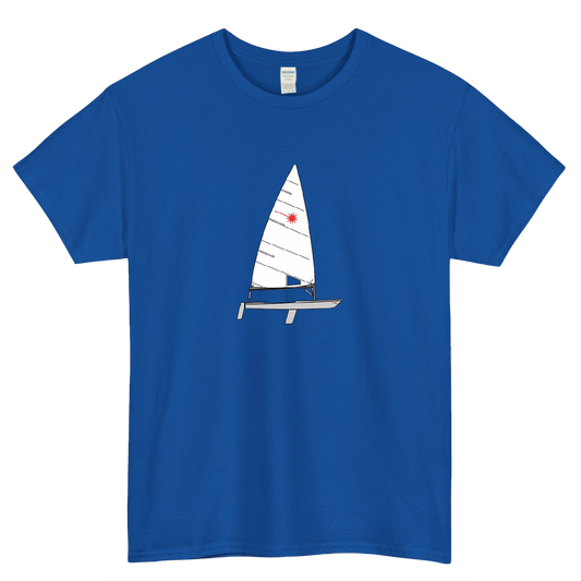 Laser Sailboat Short Sleeve T-Shirt Size S-3XL -P