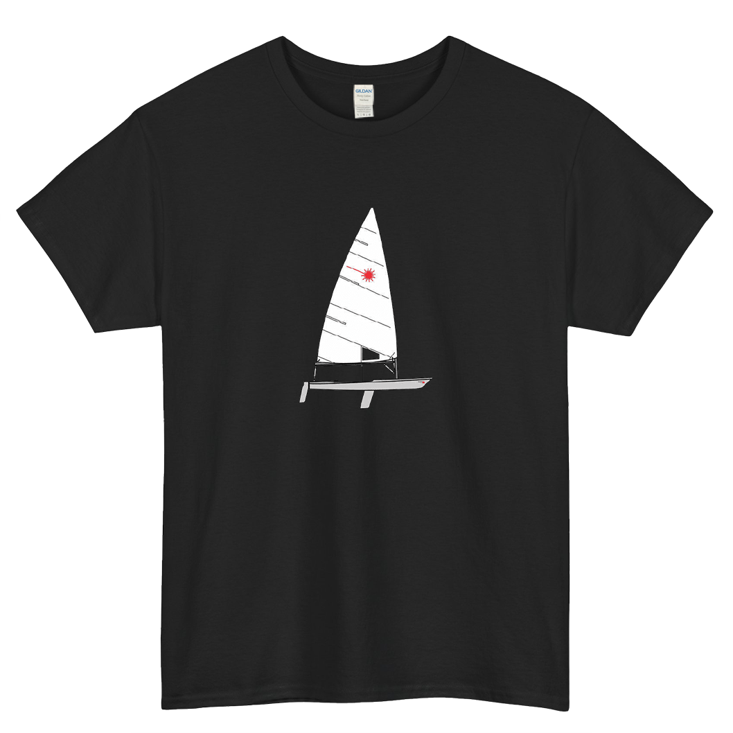 Laser Sailboat Short Sleeve T-Shirt Size S-3XL -P