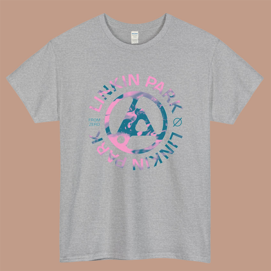 Linkin Park Logo Mens Unisex Short Sleeve Gray T-Shirt Size S-3XL