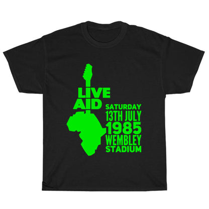 Live Aid July 1985 logo Men's Unisex T Shirt Size S to 3XL