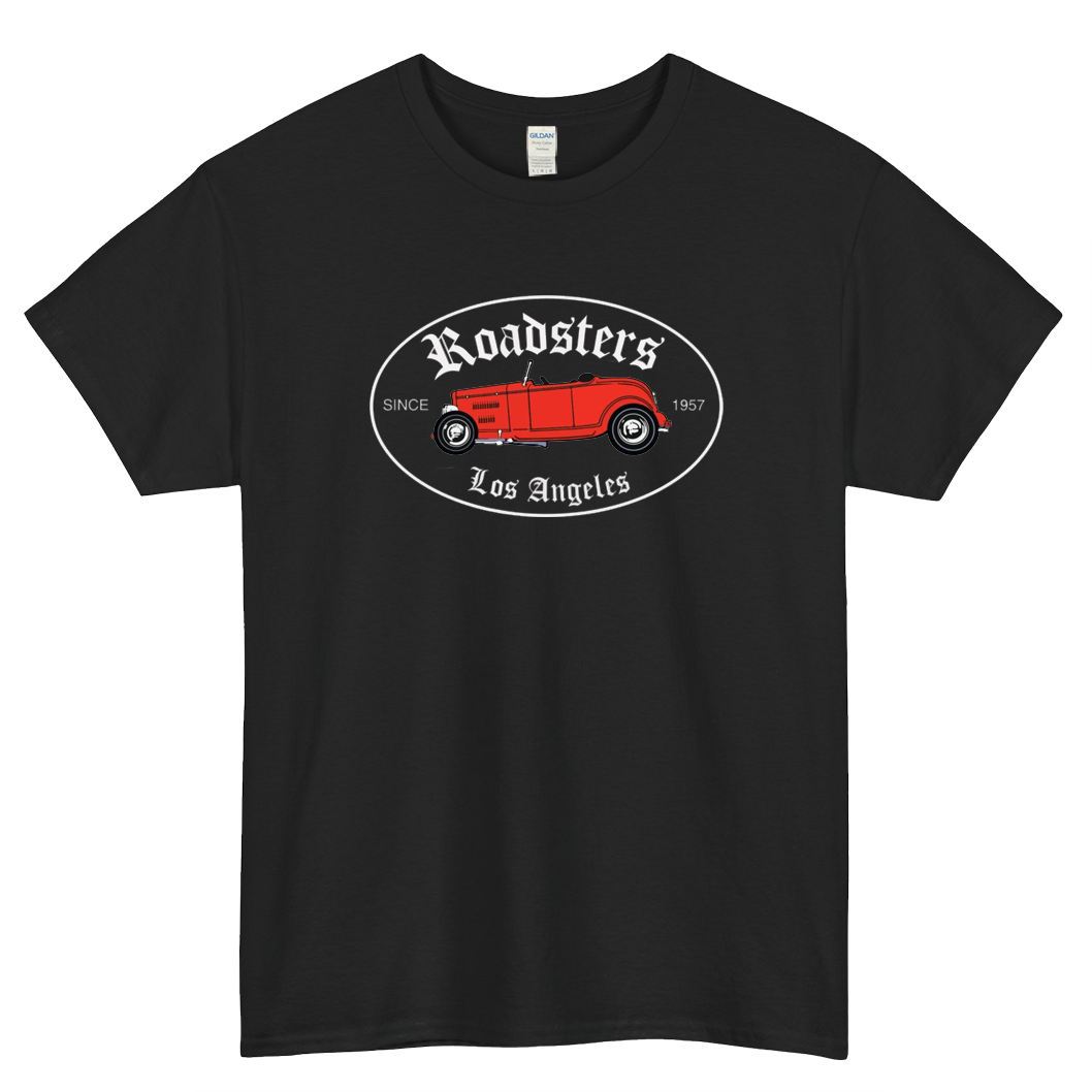 Los Angeles Roadsters logo Short Sleeve T-Shirt Size S-3XL - P