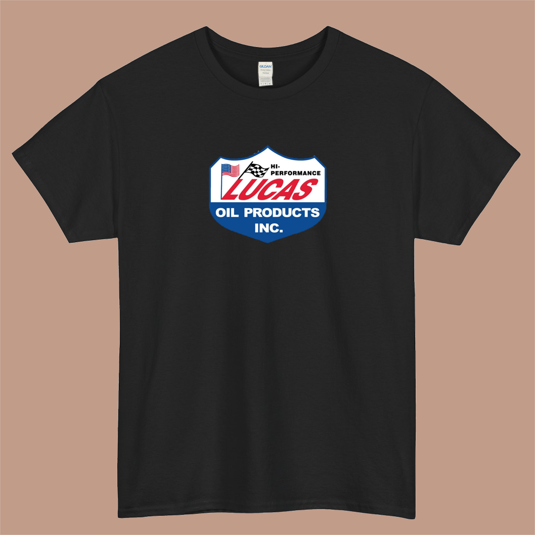 Lucas Oil Logo Mens Unisex Short Sleeve T-Shirt Size S-3XL - P
