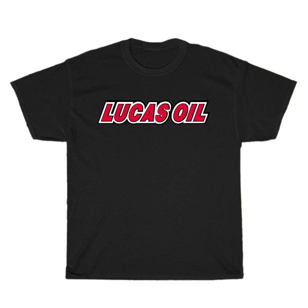 Lucas Oil Drag Racing logo Men's Unisex T Shirt Size S to 3XL