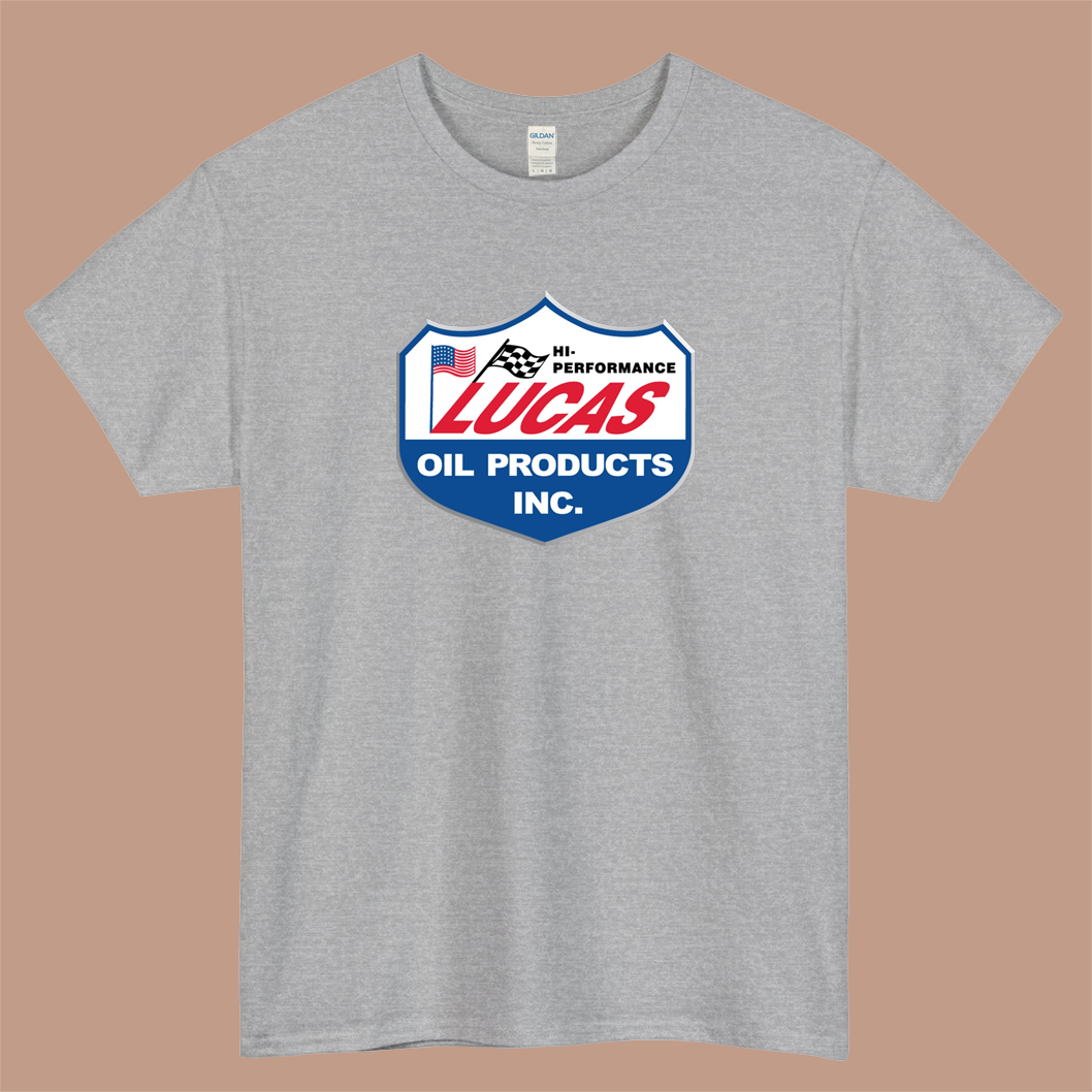 Lucas Oil Racing Logo Mens Unisex Short Sleeve T-Shirt Size S-3XL - P
