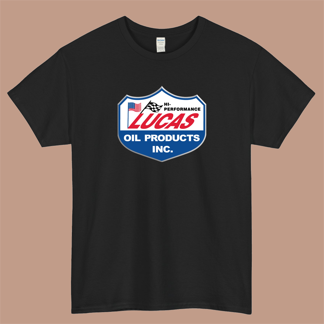 Lucas Oil Racing Logo Mens Unisex Short Sleeve T-Shirt Size S-3XL - P
