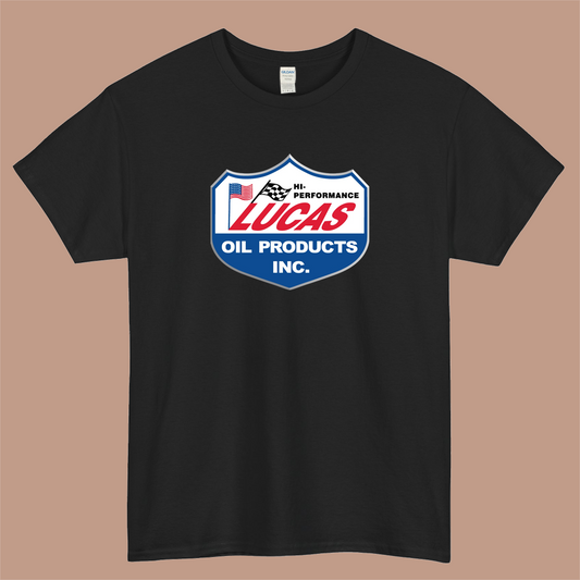 Lucas Oil Racing Logo Mens Unisex Short Sleeve T-Shirt Size S-3XL - P