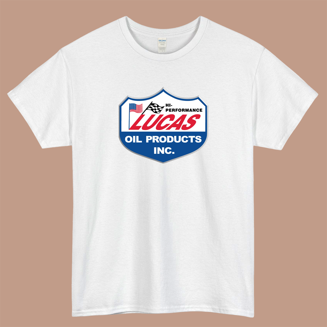 Lucas Oil Racing Logo Mens Unisex Short Sleeve T-Shirt Size S-3XL - P
