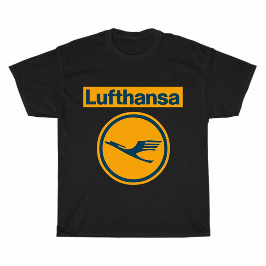 Lufthansa Air Airlines Airways logo Men's Unisex T Shirt Size S to 3XL