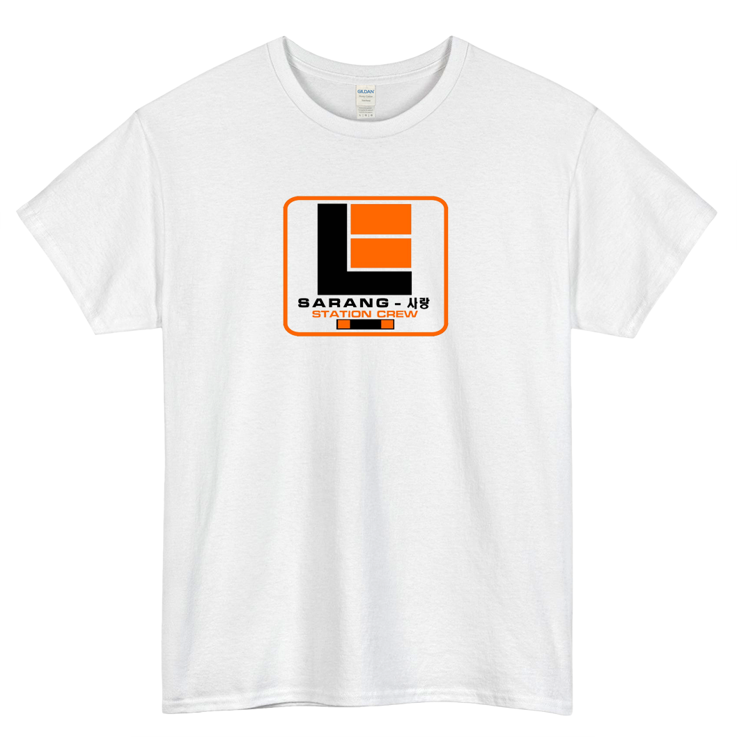 Lunar Industries Sarang Station Crew logo  SHORT SLEEVE T SHIRT -P