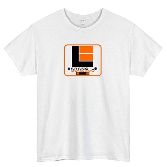 Lunar Industries Sarang Station Crew logo  SHORT SLEEVE T SHIRT -P