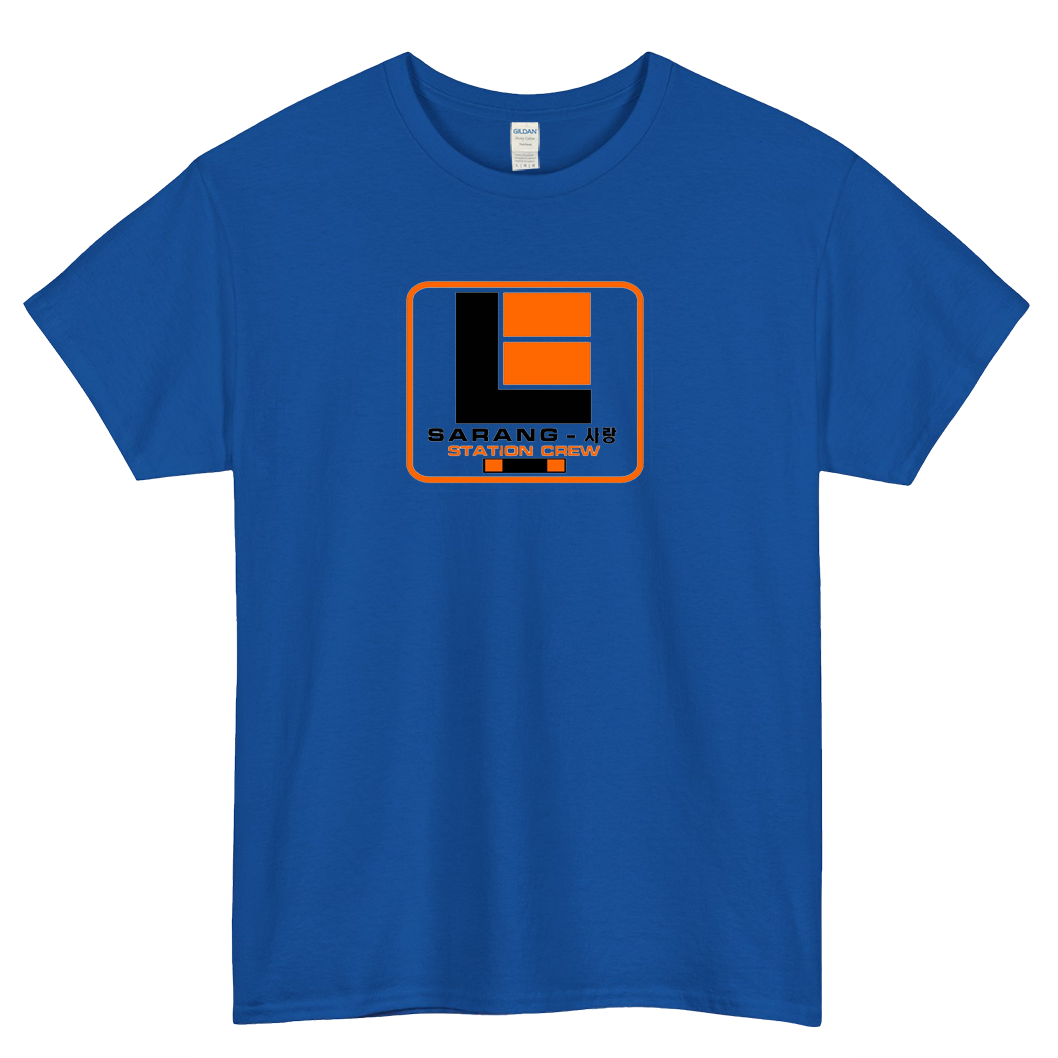 Lunar Industries Sarang Station Crew logo  SHORT SLEEVE T SHIRT -P