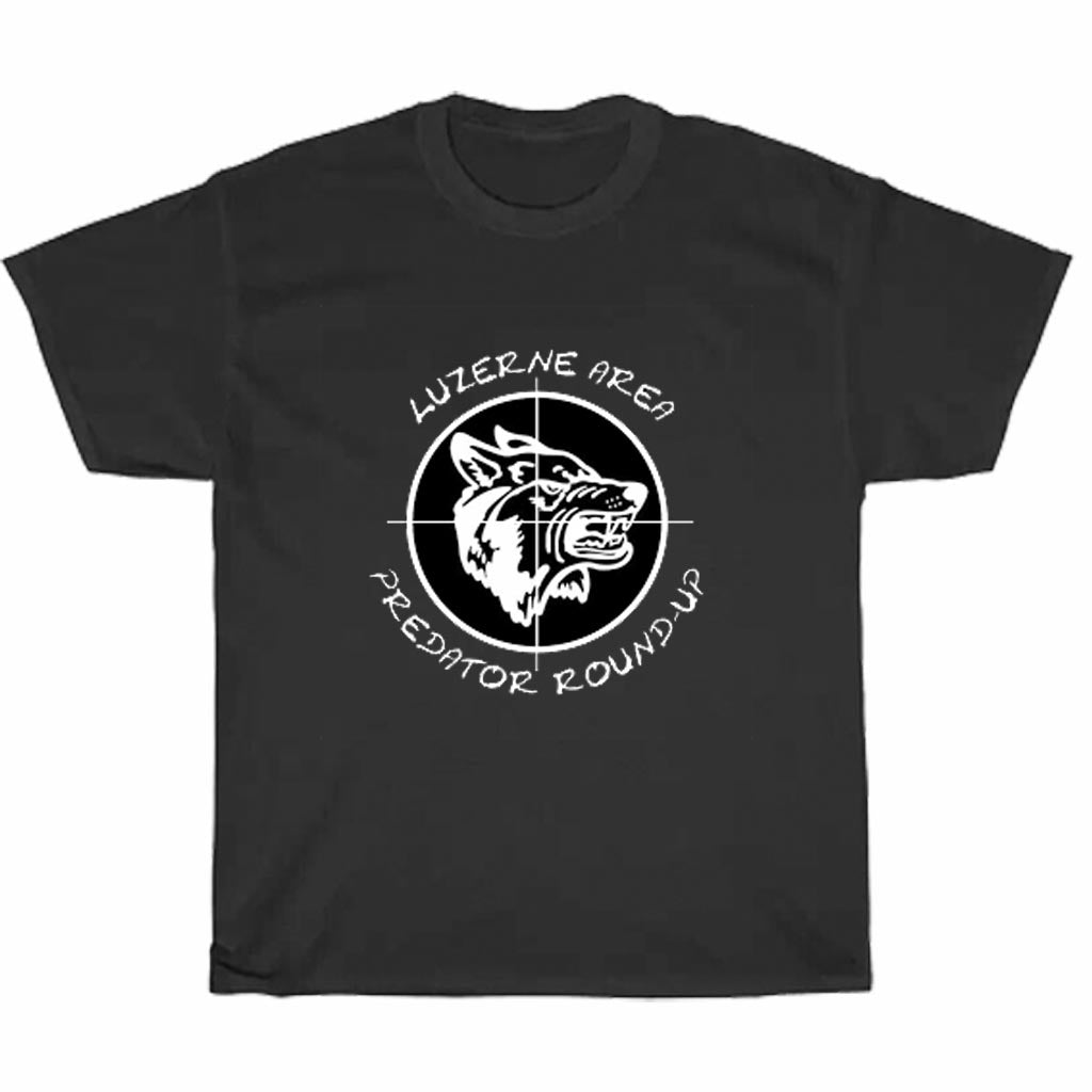 Luzerne Area Predator Round-Up Logo Men's Unisex T Shirt Size S to 3XL