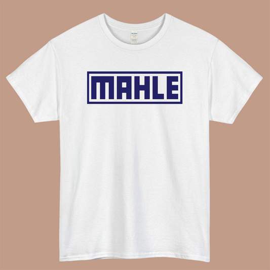 MAHLE Logo Mens Unisex Short Sleeve White T-Shirt Size S-3XL