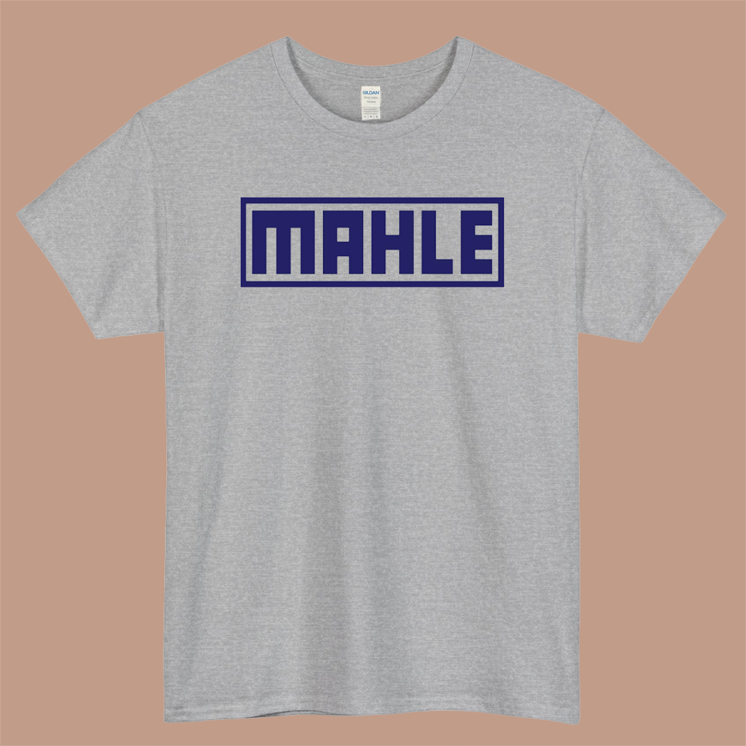 MAHLE Logo Mens Unisex Short Sleeve Gray T-Shirt Size S-3XL