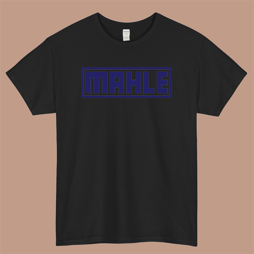 MAHLE Logo Mens Unisex Short Sleeve Black T-Shirt Size S-3XL