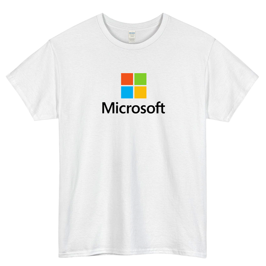 MICROSOFT SERVICES LOGO SHORT SLEEVE T SHIRT -P