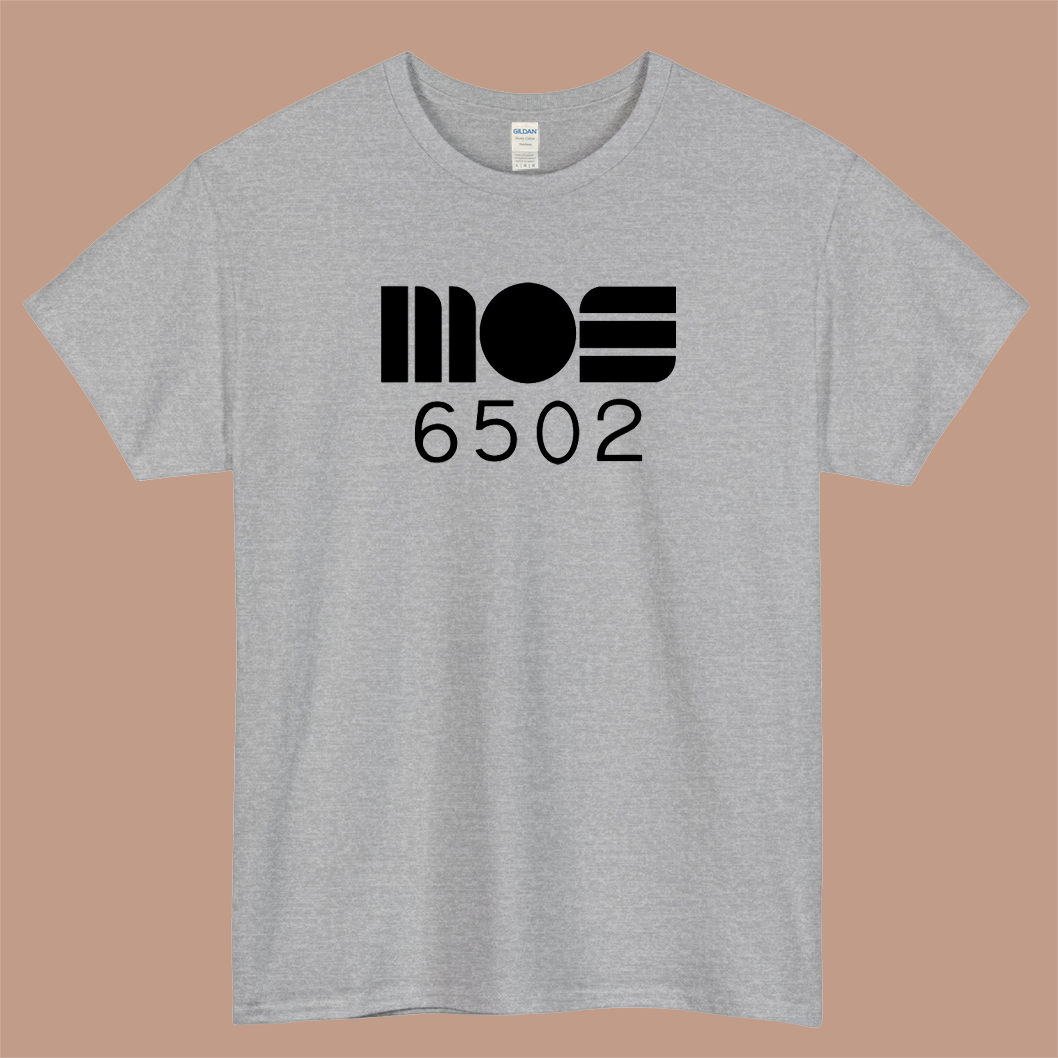 MOS 6502 8-bit CPU Logo Mens Unisex Short Sleeve T-Shirt Size S-3XL - P
