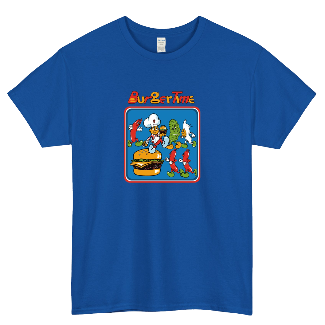 MOST POPULAR Burger Time Logo short slevee t shirt SIZE S-3XL -P