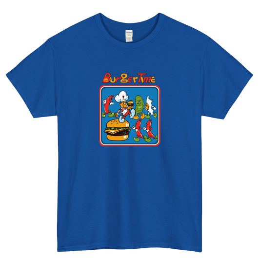 MOST POPULAR Burger Time Logo short slevee t shirt SIZE S-3XL -P
