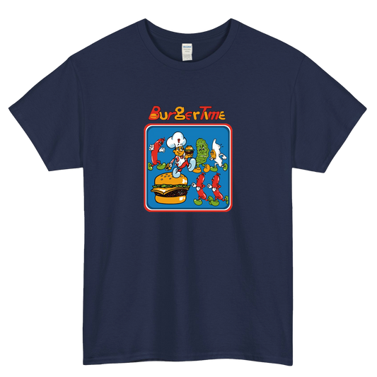 MOST POPULAR Burger Time logo short slevee t shirt SIZE S-3XL -P