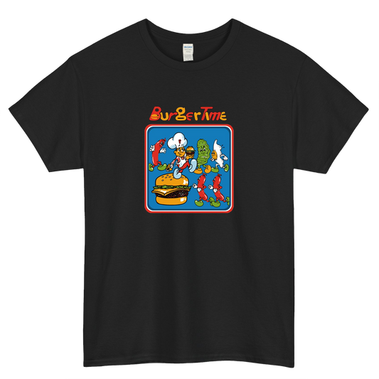 MOST POPULAR Burger Time logo  short slevee t shirt SIZE S-3XL -P