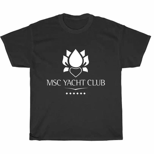 MSC Yacht Club Cruises Logo Men's Unisex T Shirt Size S to 3XL