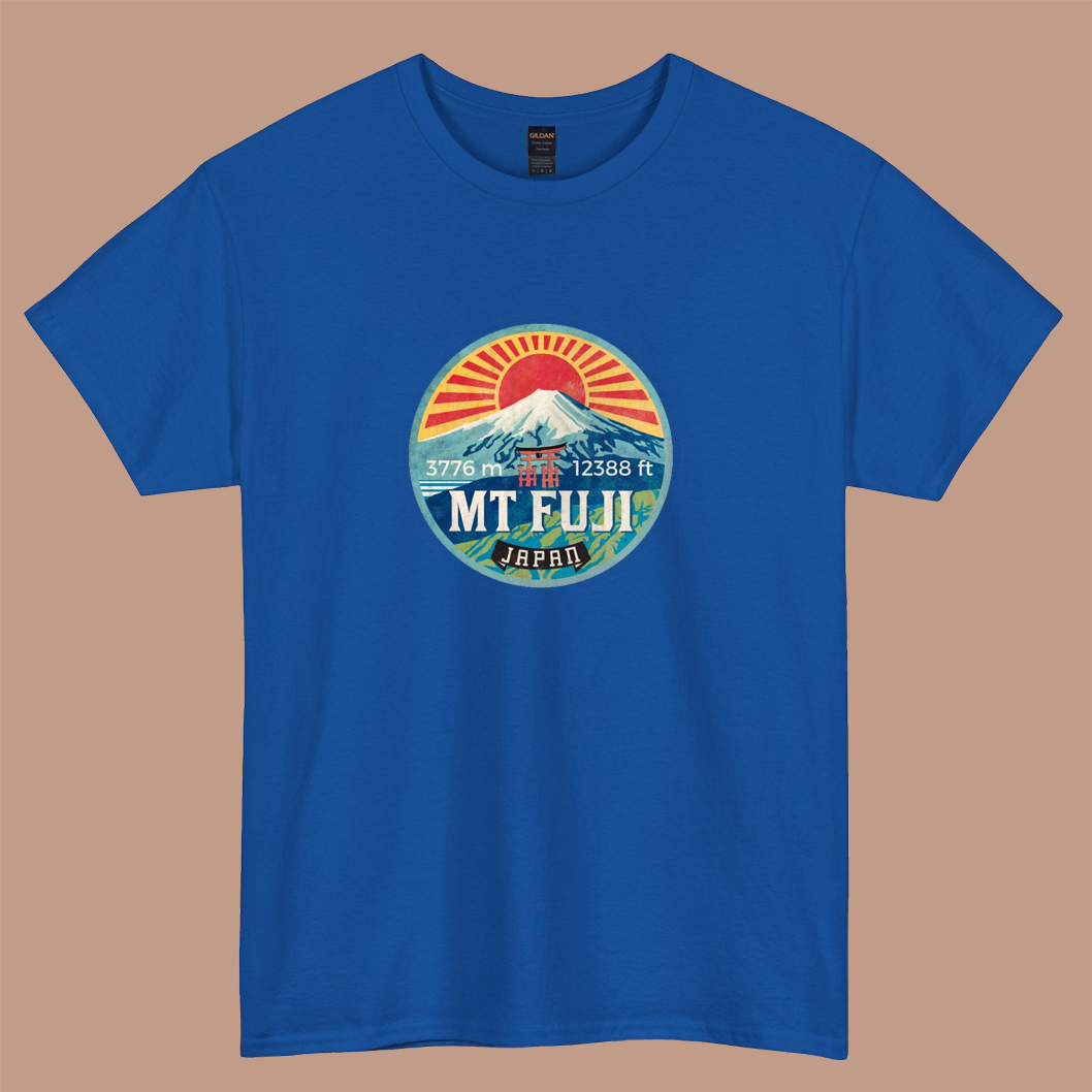 MT Fuji logo short sleeve t shirt S-3XL-P