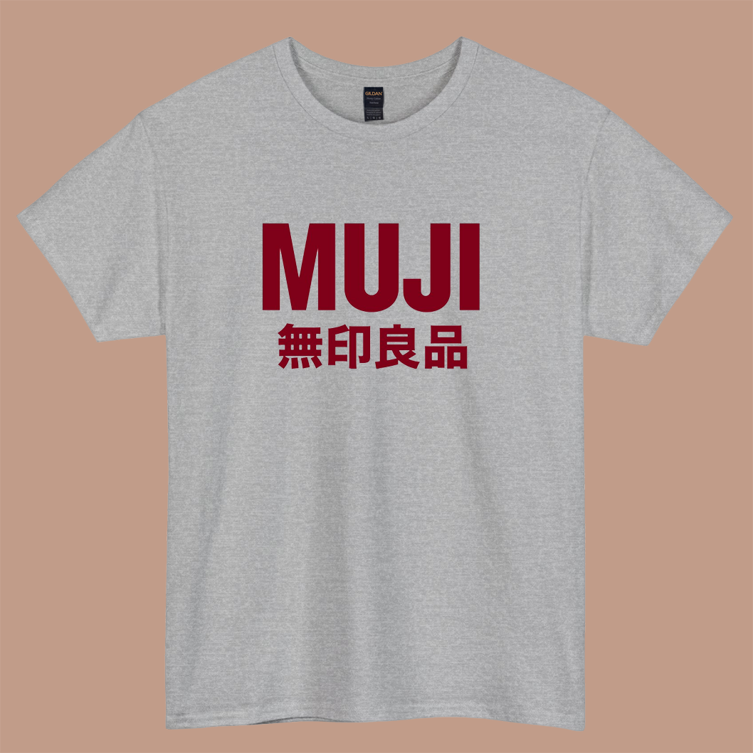 MUJI logo short sleeve t shirt S-3XL-P