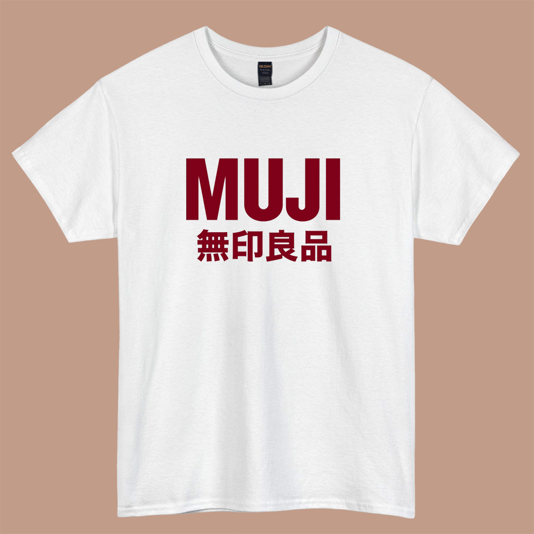 MUJI logo short sleeve t shirt S-3XL-P